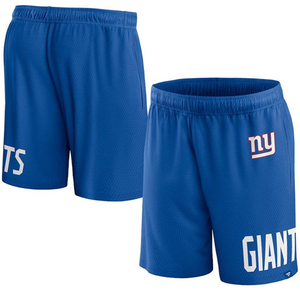 Men's New York Giants Blue Shorts